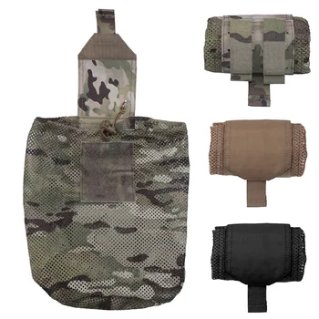 Тактический рулонный сетчатый чехол для магазина патронов, мини-складной сетчатый карман, сумка EDC для стрельбы на открытом воздухе, охотничья сумка