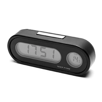 Портативные электронные автомобильные цифровые часы-термометр 2 в 1 для контроля времени L