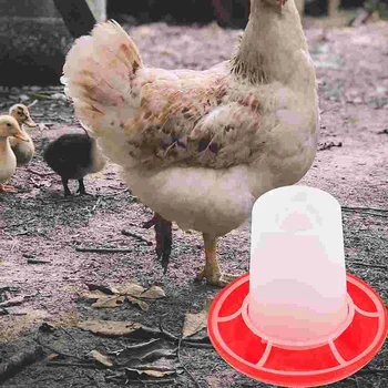 Поилка для цыплят, блюдо для кормления цыплят, Пластиковые коробки для корма в клетках для домашней птицы