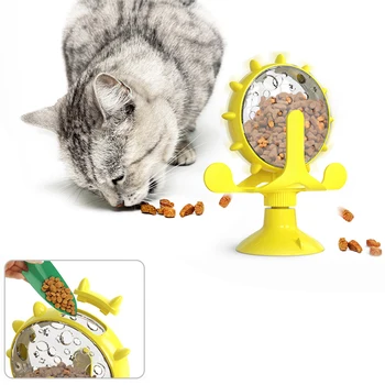 Интерактивная игрушка для маленьких собак с протекающим лакомством, оригинальная медленная кормушка для собак, Забавное собачье колесо, товары для домашних животных, аксессуары, протекающий мяч