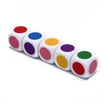 Развивающие игрушки для детей, настольные игры, 5 шт./лот, настольная игра, кубик 16 мм, кубики белого цвета, шестигранные
