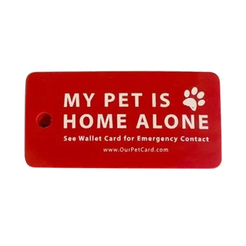 Брелок для ключей, экстренный контакт, бумажник, карта, сложенная, записываемая, бирки для кошельков для домашних животных