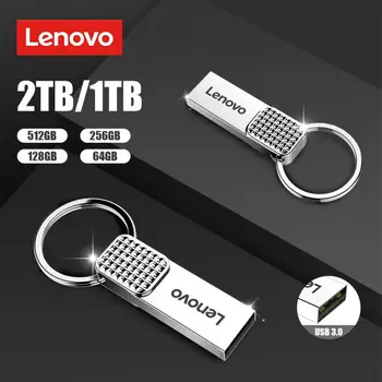 Lenovo 2TB Pen Drive USB 3.0 Флэш-Накопитель 1TB Pendrive 128 ГБ Флэш-Диск Mini Key Usb Memory Stick Для Android/ПК Бизнес-Подарок