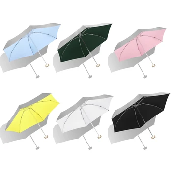 Сверхлегкий зонтик от дождя для защиты от солнца для защиты от ультрафиолета Складной зонт Мини-зонтик Портативный для солнцезащитного зонта 
215