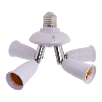 Многофункциональная лампа с цоколем E27 на E27, разъем для разветвления гнезда, адаптер для преобразования ламп накаливания для домашней студии и кухонь
