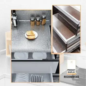 Кухонная Маслостойкая наклейка из водонепроницаемой алюминиевой фольги, наклейки на кухонную плиту и шкаф, самоклеящиеся Обои, наклейки на стены