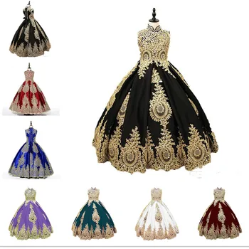 Платья принцессы и цветочницы Бальное платье С бисерными аппликациями Пышное тюлевое свадебное платье для вечеринки Детское праздничное платье на заказ Vestidos