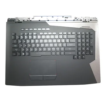 Подставка для Рук и Клавиатура Ноутбука ASUS GZ755GX GZ755GXR, Черно-Серый Верхний Чехол С RGB Подсветкой, Черная Клавиатура США