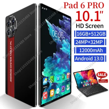 Оригинальная Глобальная версия Pad 6 Pro Snapdragon 888 Планшетный ПК 16 ГБ 1 ТБ Android 13 Восьмиядерный 11-дюймовый HD 4K экран 5G Wifi Tab 2024