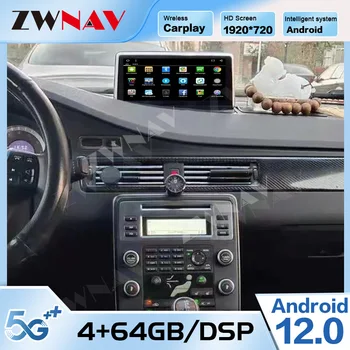 Carplay Android Для Volvo S80 2006 2007 2008 2009 2010 2011 2012 GPS Навигационный Приемник Авто Автомагнитола Видеоплеер Головное Устройство