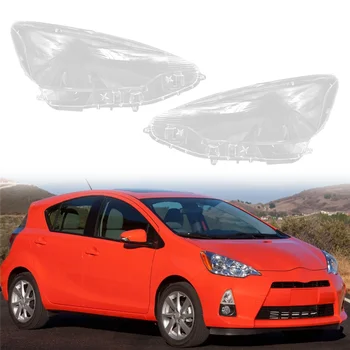 Абажур левой фары автомобиля, прозрачная крышка объектива, крышка фары для Toyota Prius C 2012 2013 2014