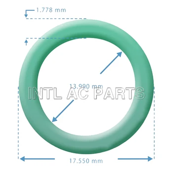 Уплотнительное кольцо №10 (1/2) R134a Verde R134a Зеленое Уплотнительное кольцо №10 (1//2) OR-0015G 17,55 мм X 13,99 мм X 1,778 мм