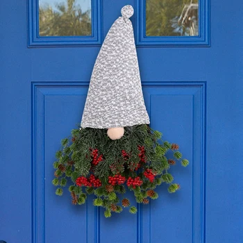 Рождественские украшения Гном Венок для входной двери, подвесной орнамент Украшения Венок