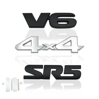 3D Металлический Автомобильный Стайлинг 4x4 SR5 V6 Для TOYOTA Tacoma Наклейка На Багажник Эмблема Значок Наклейка Значок Передней Решетки Автоаксессуары