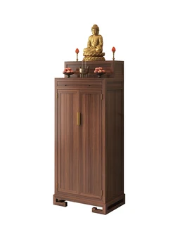 Домашний Современный Минималистичный Стол-Алтарь Будды из Массива Дерева в новом китайском стиле