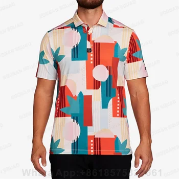 Мужская рубашка-поло с коротким рукавом, рубашка-поло для гольфа, поло, Новая одежда, Летняя уличная одежда, повседневные модные мужские топы