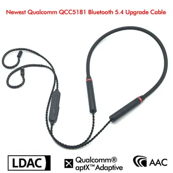 QCC5181 LDAC Bluetooth-Совместимый Кабель Для Обновления Студийных Наушников 5.4 aptX Без Потерь, Адаптивный Беспроводной Модуль HD AAC для BGVP P05