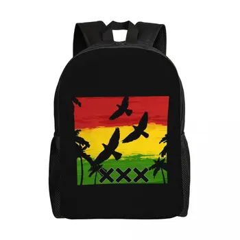 Рюкзак Ajax Bob Marley Для женщин и мужчин, Школьный компьютер, сумка для книг, сумки для студентов колледжа Three Birds