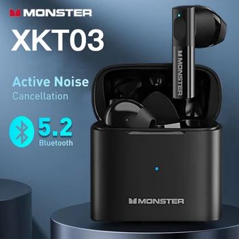 Оригинальные Беспроводные Наушники Monster XKT03 Bluetooth 5.2 Наушники С Шумоподавлением Гарнитура Двухрежимная HD Voice Спортивные Наушники