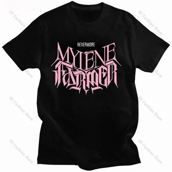 Мужская футболка Mylene Farmer Nevermore, логотип 2023 года, одежда Y2k, футболка Mylène, женские топы оверсайз