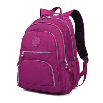 Шикарные вместительные школьные сумки с усиленными швами, водонепроницаемые нейлоновые школьные рюкзаки для девочек, рюкзаки для ноутбуков Mochila Feminina