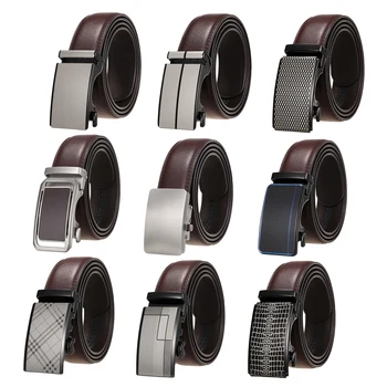 Известный бренд Belt Men 2022 Высококачественные кожаные ремни с натуральным роскошным дизайном, мужские кофейные вечерние Cinturones Para Hombre B997