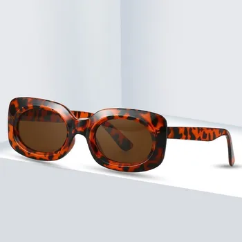 ретро прямоугольные солнцезащитные очки, женские овальные Винтажные Брендовые дизайнерские Квадратные солнцезащитные очки для женщин, оттенки, Женские очки с антибликовым покрытием UV400