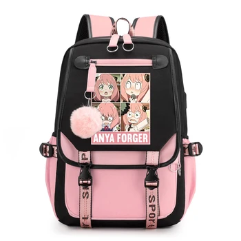 Рюкзаки Spy X Family Anya Forger Водонепроницаемый рюкзак для начальной школы Аниме Mochila Для девочек Дорожный рюкзак Детские школьные сумки