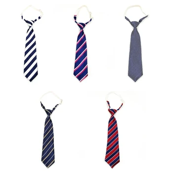 Полосатый галстук в полоску Q1FA, Регулируемый галстук для школьной формы для женщин и девочек
