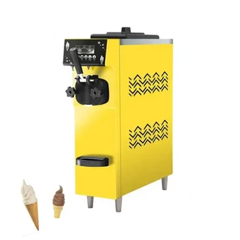 Настольная машина для приготовления мягкого мороженого с одной головкой, коммерческая машина для производства замороженного йогурта