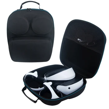 Чехол для переноски PS VR2, амортизирующая переносная сумка для хранения, двойная молния для PS5 VR2, аксессуары для хранения