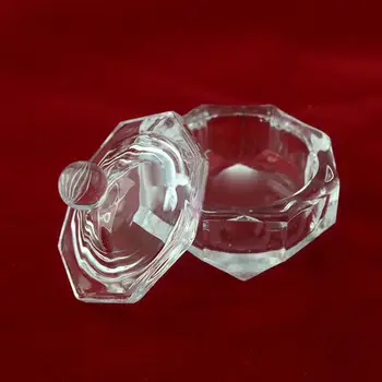 Инструмент для маникюра и укладки Прозрачный Нейл-арт DIY Прозрачная Посуда Dappen Чашка с крышкой