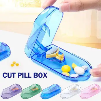 Портативная коробка для резки таблеток, Резак для таблеток, коробка для хранения таблеток, Разделитель для резки, Разветвитель, коробки для наружных домашних аптечек