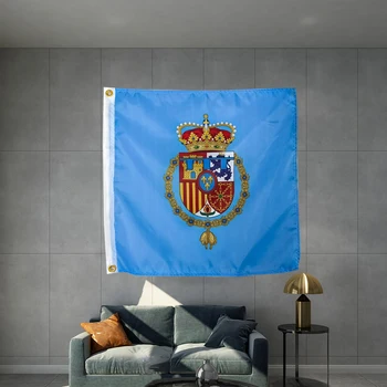 Estandarte De Leonor Princesa De Asturias Флаг Графический Напечатанный На Заказ Подвесной Баннер Из Полиэстера Крышка Вала Втулка 3X3 ФУТА 90X90 СМ