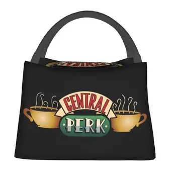 Центральная Утепленная сумка для ланча Perk Friends для женщин, переносной холодильник для ТВ-шоу, термобокс для бенто, для работы и путешествий