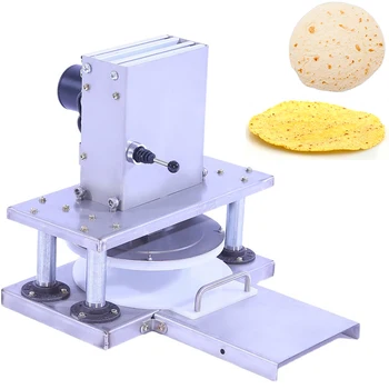 Коммерческая электрическая машина для прессования теста для пиццы, машина для приготовления мучных тортилий, машина для раскатки теста, пресс-машина для раскатки теста