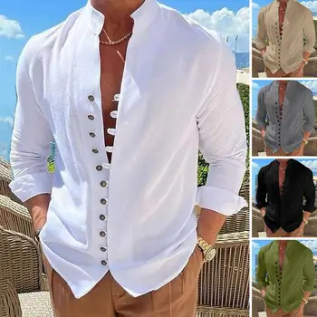 Модная мужская летняя рубашка Slim Fit Повседневный Тонкий Цветной Мужской весенний топ Мужская рубашка в тон брюкам