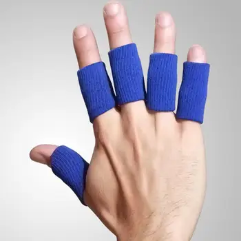 Баскетбольная защита для пальцев, мягкая дышащая защита для пальцев, эластичная поддержка для облегчения боли, 20 для усиления