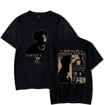Футболки Rod Wave, распродажа альбомов Nostalgia Album Tour, женские и мужские модные повседневные футболки с коротким рукавом