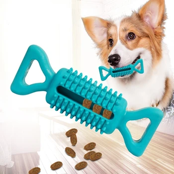 Безопасная игрушка для прорезывания зубов у домашних животных, играющая в игрушку для укуса собаки, Устойчивая к скрежету зубов TPR, жевательная игрушка, Чистка зубов.