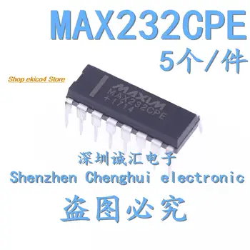 оригинальный запас 5 штук 5 микросхем MAX232CPE RS-232 DIP-16
