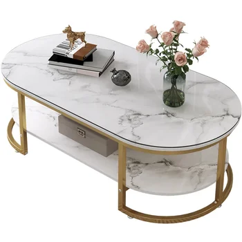 Белый журнальный столик в гостиной, современный скандинавский роскошный Железный Низкий мраморный стол для хранения, Обеденный стол, мебель для дома