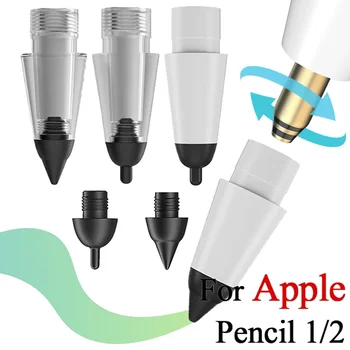 Наконечник стилуса из силиконовой резины для Apple Pencil1 2 USB C IPencil Износостойкая Сменная Ручка для планшета Без Звука Запасного Наконечника для IPencil1 2