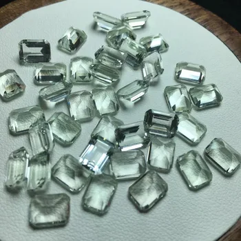 1 Шт Натуральный зеленый кристалл кварца Fengbaowu, Ограненный квадрат, Изготовление ювелирных изделий для кулона, кольца, браслета, серьги, аксессуары 