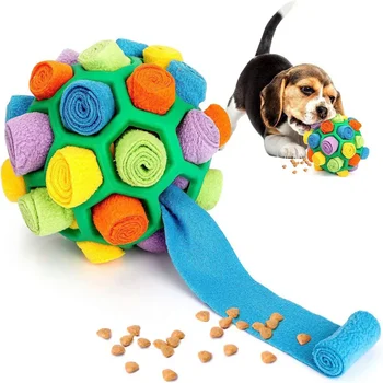 Интерактивные игрушки-головоломки для собак, Мячик для нюхания домашних животных, Развивающая игрушка для щенков, развивающая игрушка для собак, игрушки для обучения медленному кормлению