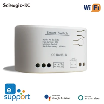 eWeLink Smart WIFI, релейный модуль с плавным переключением, Беспроводной радиочастотный пульт дистанционного управления, приложение/Голосовое управление
