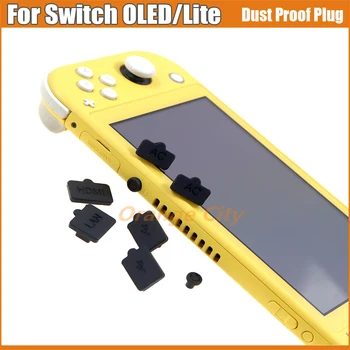 10 комплектов пылезащитных резиновых заглушек для игровой консоли Nintendo Switch Oled, силиконовый пылезащитный чехол от царапин для Switch Lite
