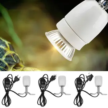 Держатель тепловой лампы для рептилий Мощностью 300 Вт, вращающийся, из высококачественного керамического материала, Нагревательная лампа для рептилий Может вращаться на 360 градусов, подходит для животных