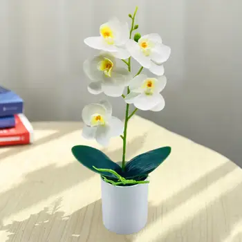 Привлекательные 5 стилей декоративных реалистичных искусственных цветов орхидеи Товары для дома