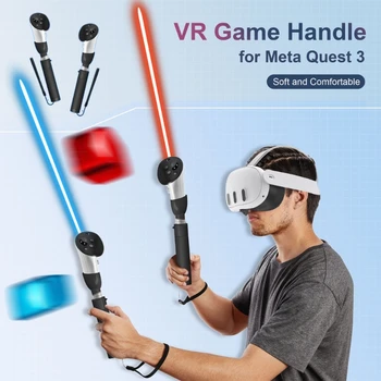Длинные рукоятки VR Gorilla Tag для игры в бейсбол Meta Quest 3 Beat Saber Golf Club, улучшающие впечатления от игры в виртуальной реальности
